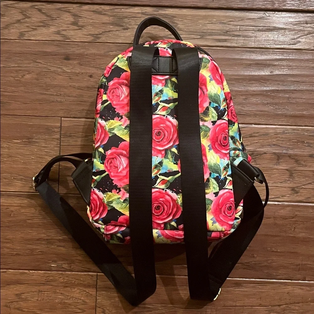 Juicy Couture Black Multi Rose Mini Backpack - Picture 4 of 9